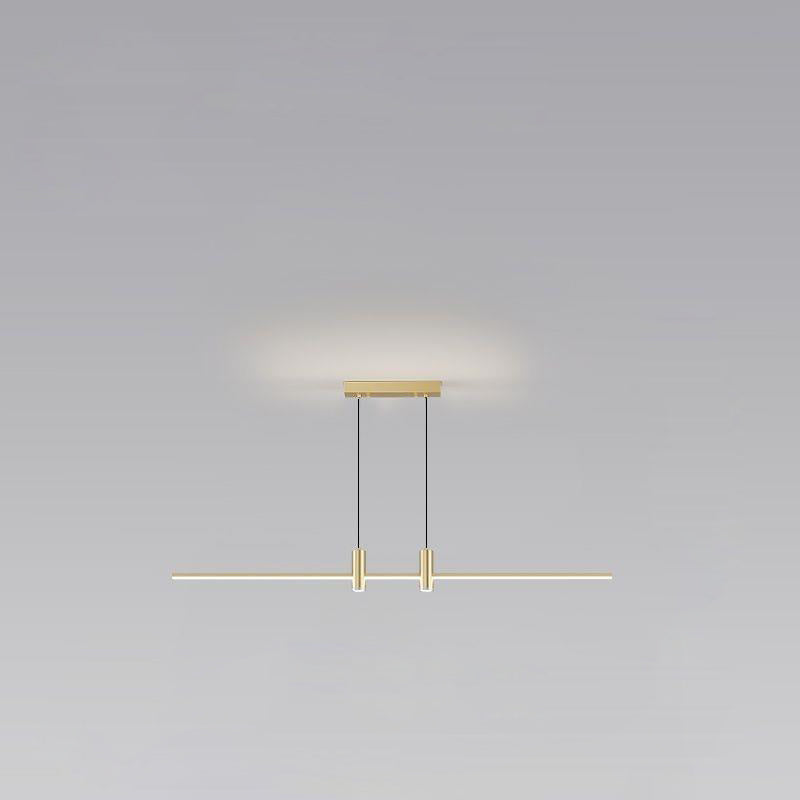 Minimalist Iron Aluminum Silica Island Chandelier