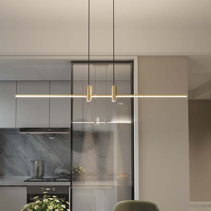 Minimalist Iron Aluminum Silica Island Chandelier