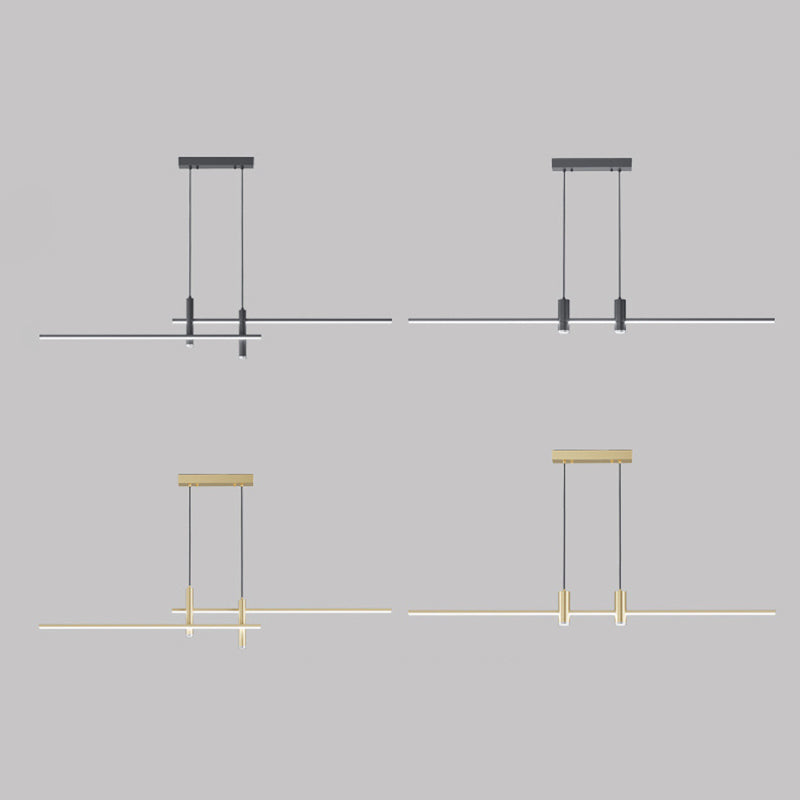 Minimalist Iron Aluminum Silica Island Chandelier