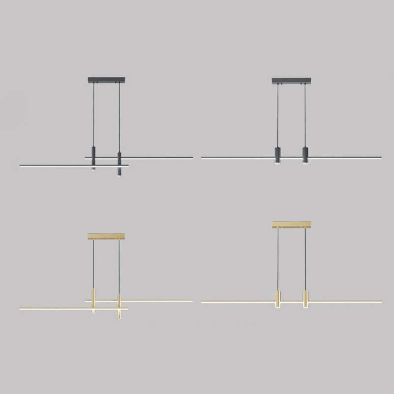 Minimalist Iron Aluminum Silica Island Chandelier