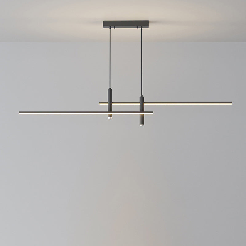 Minimalist Iron Aluminum Silica Island Chandelier