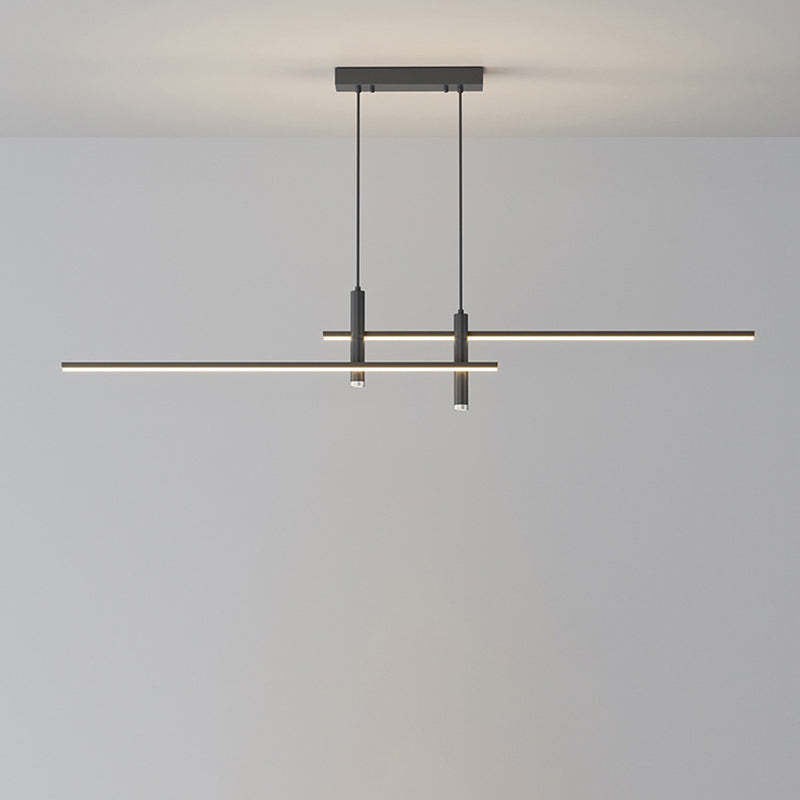 Minimalist Iron Aluminum Silica Island Chandelier