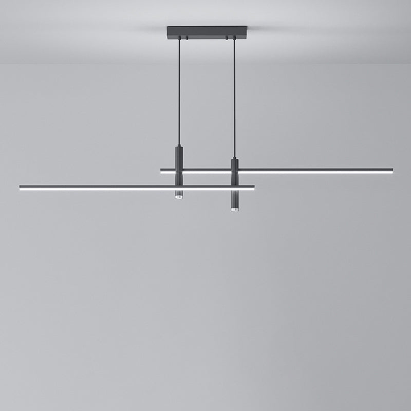 Minimalist Iron Aluminum Silica Island Chandelier