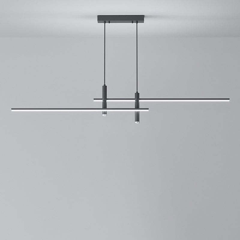 Minimalist Iron Aluminum Silica Island Chandelier