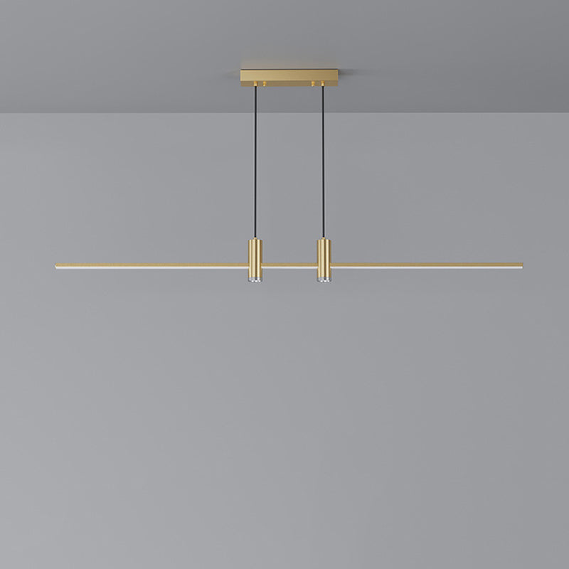 Minimalist Iron Aluminum Silica Island Chandelier