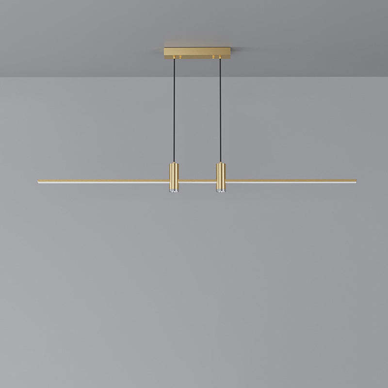 Minimalist Iron Aluminum Silica Island Chandelier
