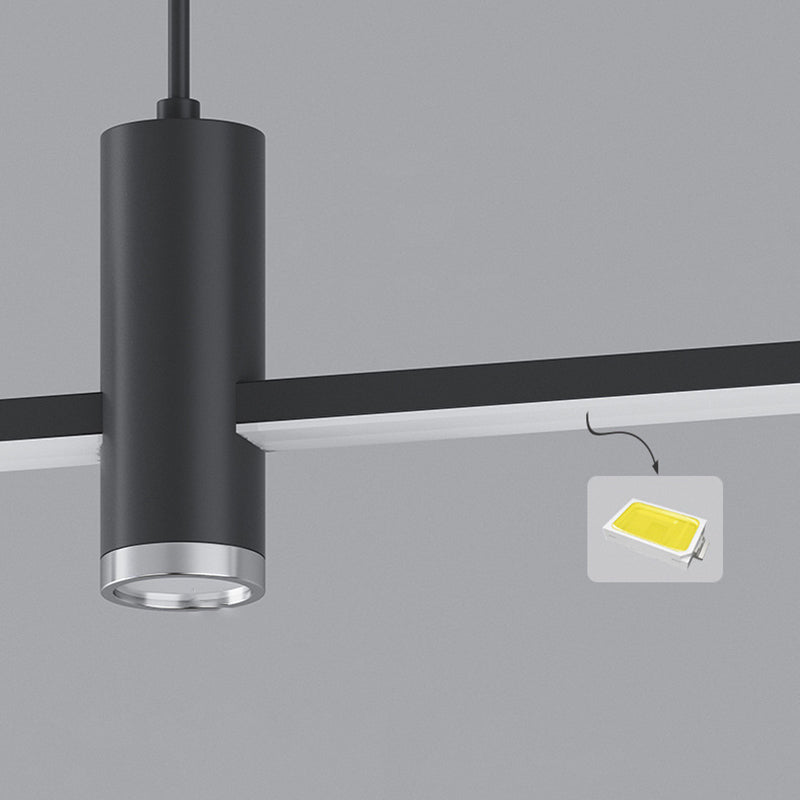 Minimalist Iron Aluminum Silica Island Chandelier