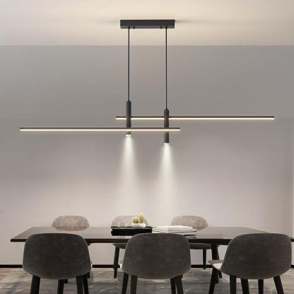 Minimalist Iron Aluminum Silica Island Chandelier