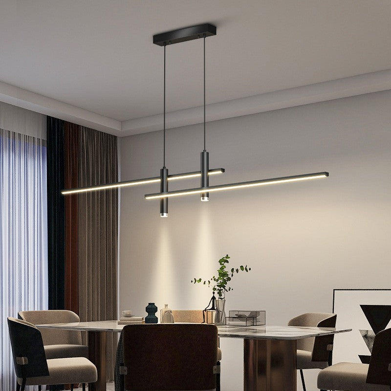 Minimalist Iron Aluminum Silica Island Chandelier