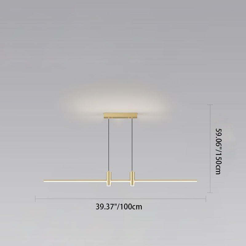 Minimalist Iron Aluminum Silica Island Chandelier