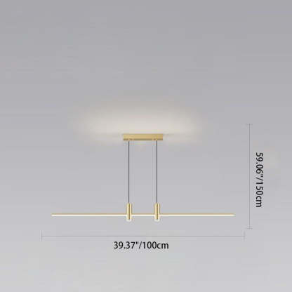 Minimalist Iron Aluminum Silica Island Chandelier