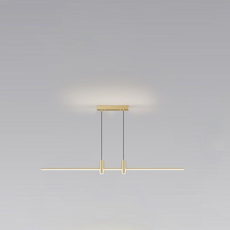Minimalist Iron Aluminum Silica Island Chandelier