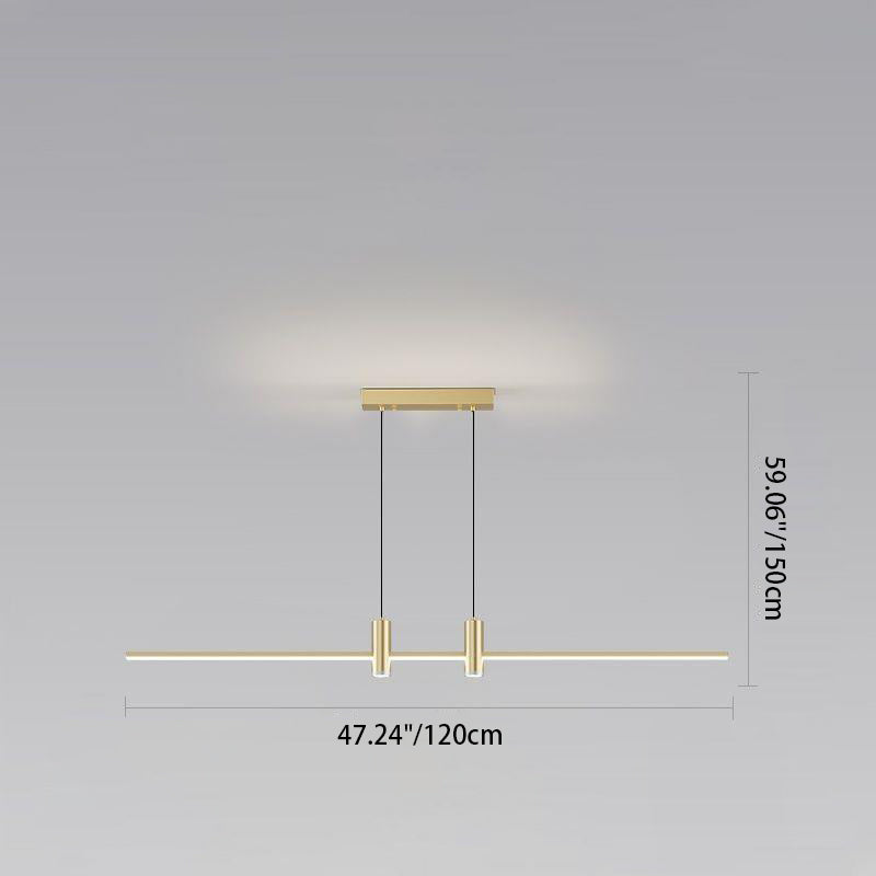 Minimalist Iron Aluminum Silica Island Chandelier