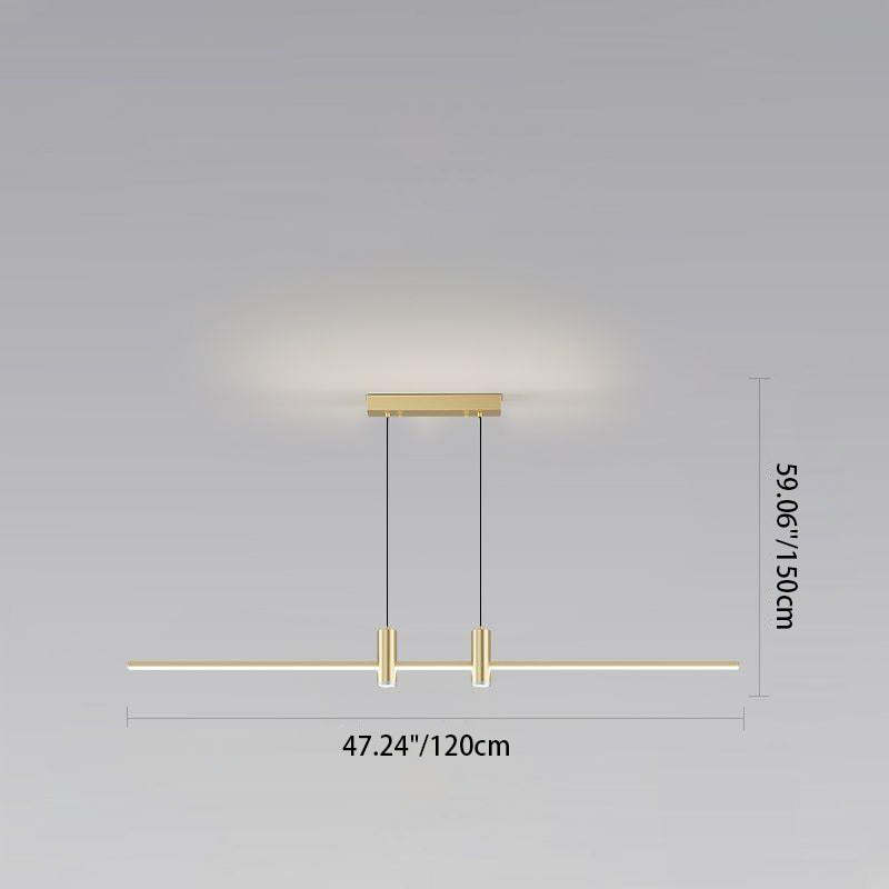 Minimalist Iron Aluminum Silica Island Chandelier