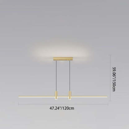 Minimalist Iron Aluminum Silica Island Chandelier