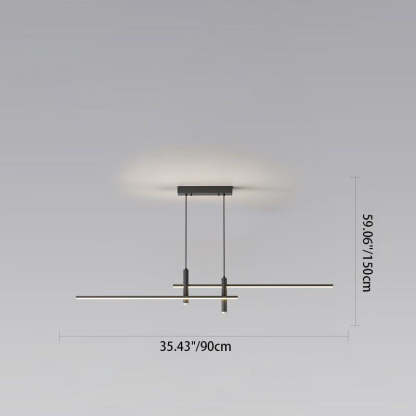 Minimalist Iron Aluminum Silica Island Chandelier