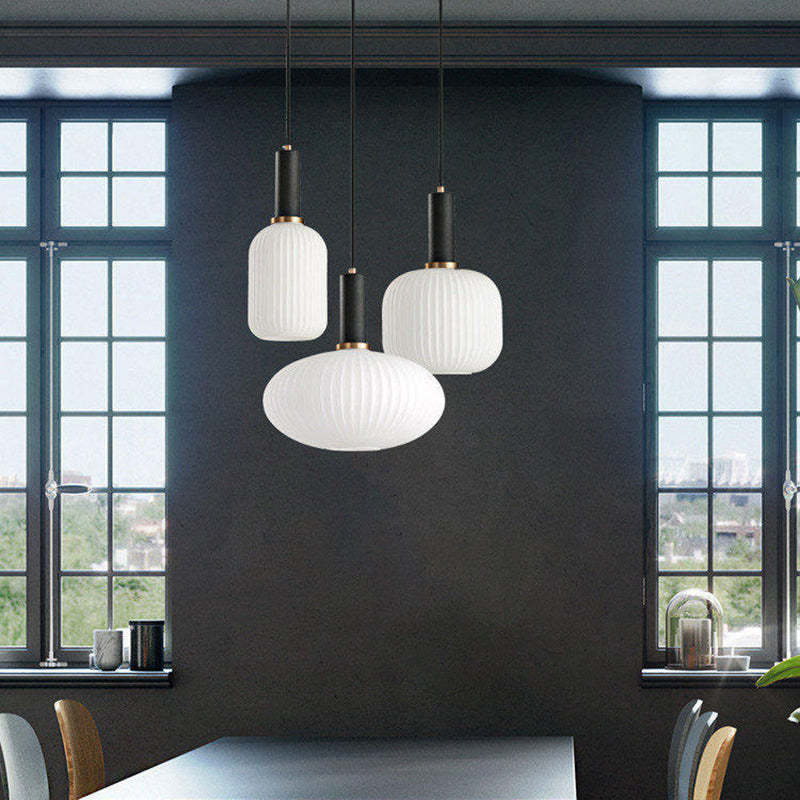 Scandinavian Metal Lantern Pendant Light
