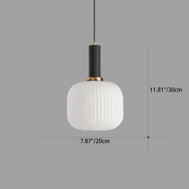 Scandinavian Metal Lantern Pendant Light