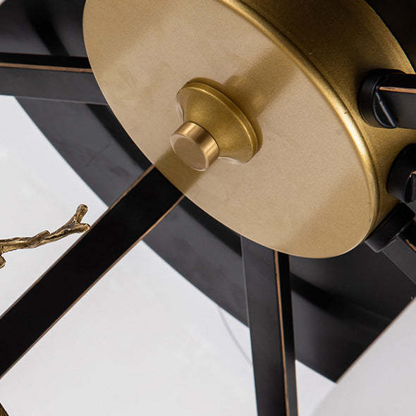 Chinese Iron Deer Ceiling Fan Light