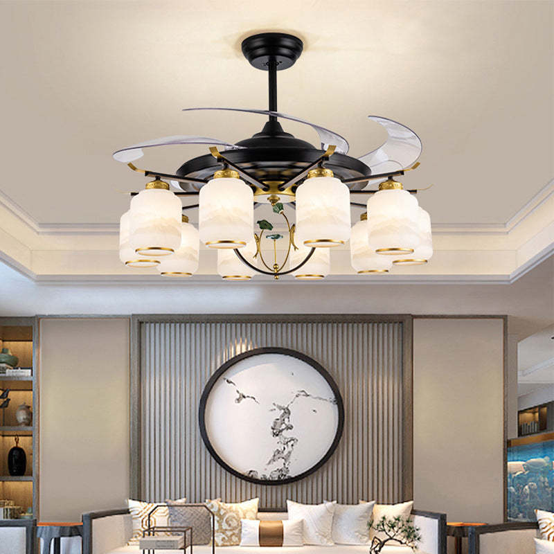 Chinese Iron Deer Ceiling Fan Light