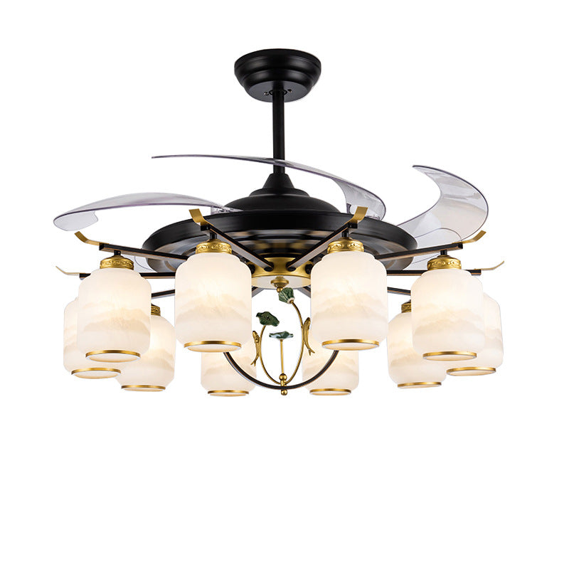 Chinese Iron Deer Ceiling Fan Light