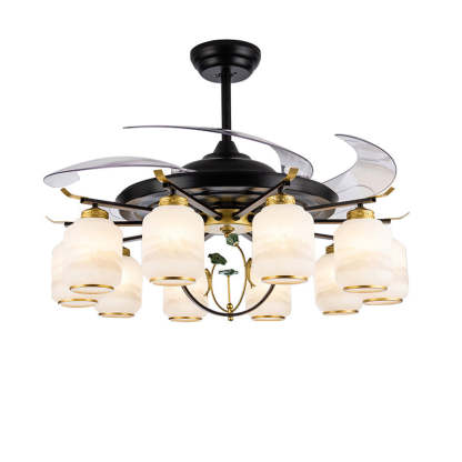 Chinese Iron Deer Ceiling Fan Light
