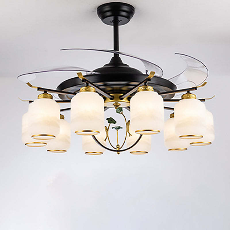 Chinese Iron Deer Ceiling Fan Light