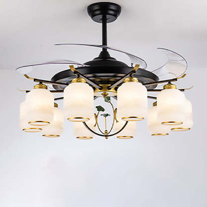Chinese Iron Deer Ceiling Fan Light