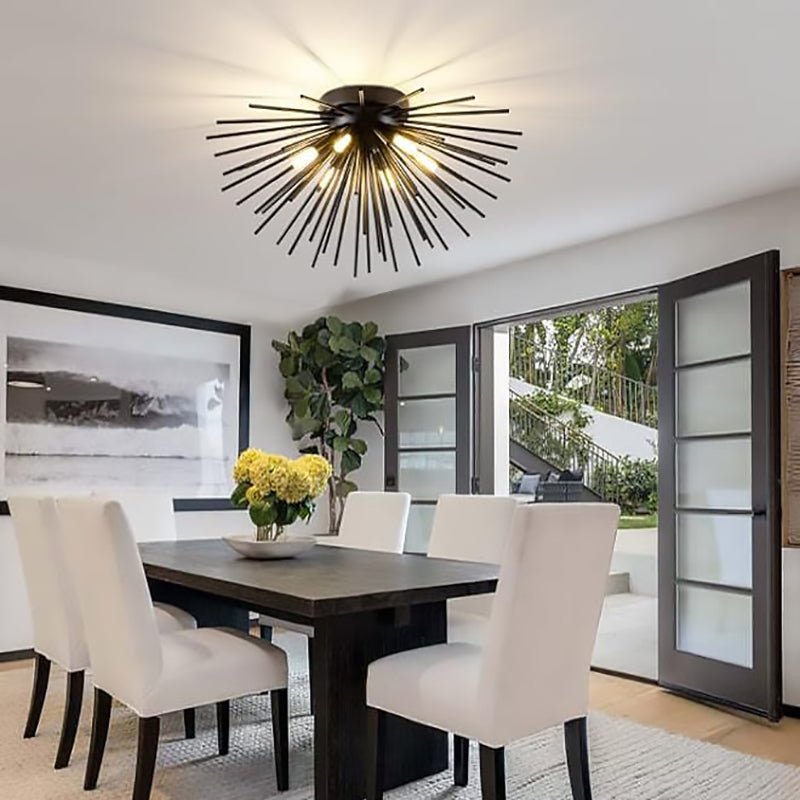 Nordic Stainless Steel Firework Ceiling Light