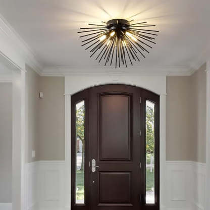 Nordic Stainless Steel Firework Ceiling Light
