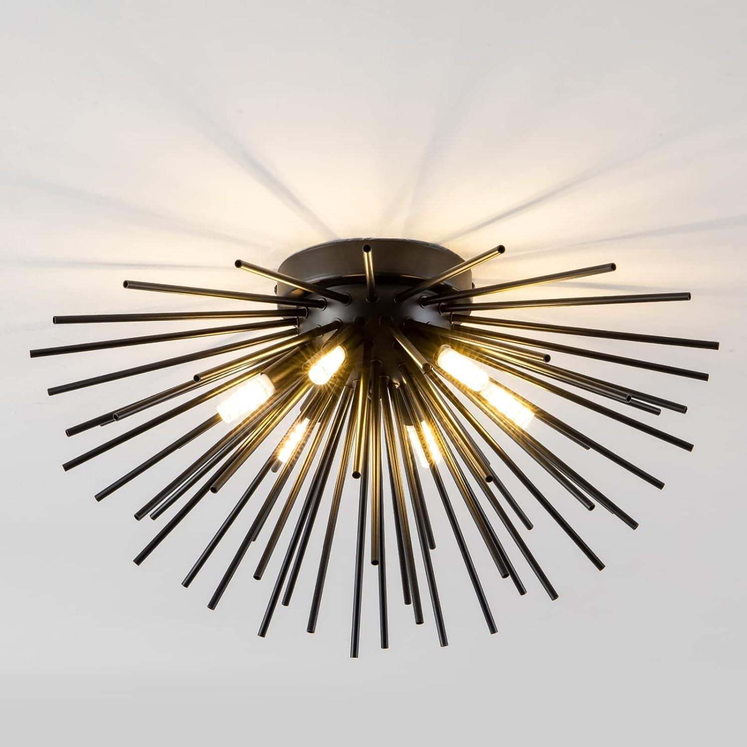 Nordic Stainless Steel Firework Ceiling Light