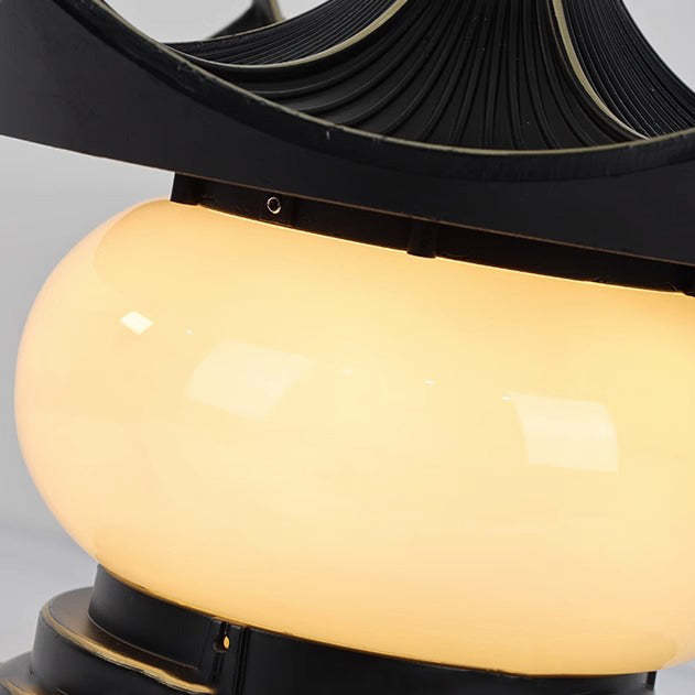 Chinese Aluminum Faux Marble Pointed Lantern Landscape Light