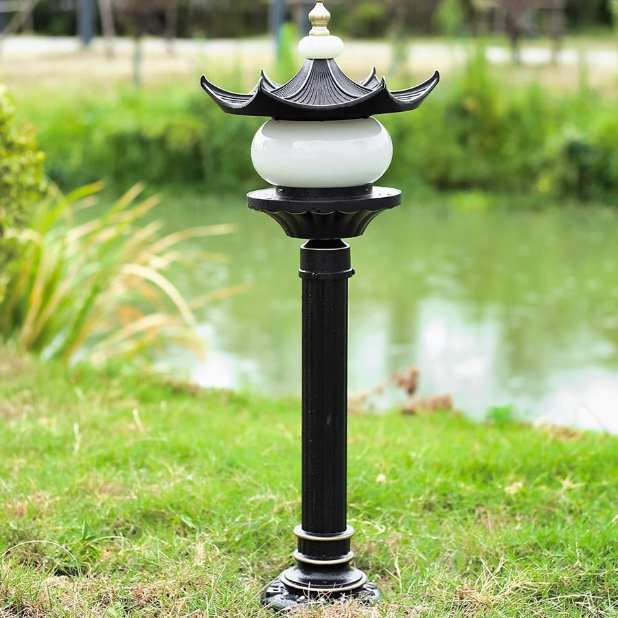 Chinese Aluminum Faux Marble Pointed Lantern Landscape Light