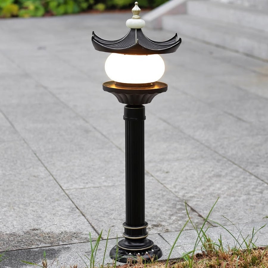 Chinese lantern faux landscape lighting in marble — 220V-240V (UK/AU)