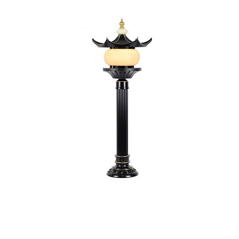Chinese Aluminum Faux Marble Pointed Lantern Landscape Light