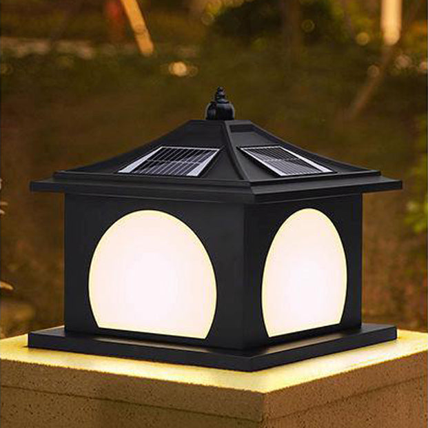 Chinese Solar Iron Pointed Square LED Landscape Light