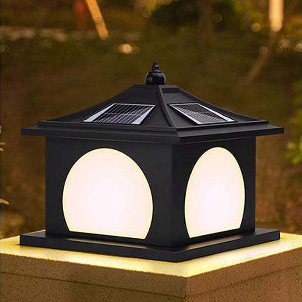 Chinese Solar Iron Pointed Square LED Landscape Light
