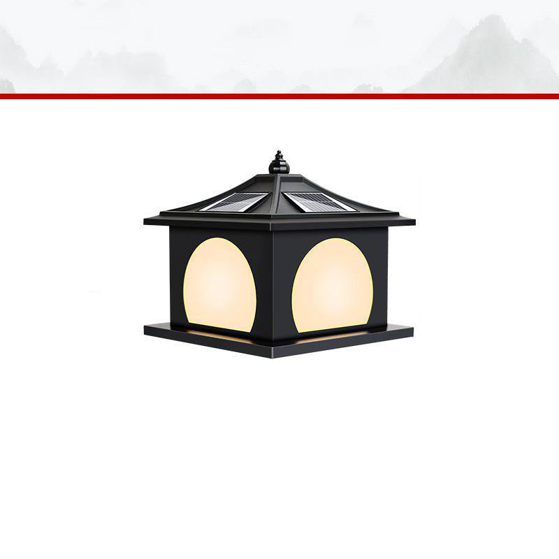 Chinese Solar Iron Pointed Square LED Landscape Light