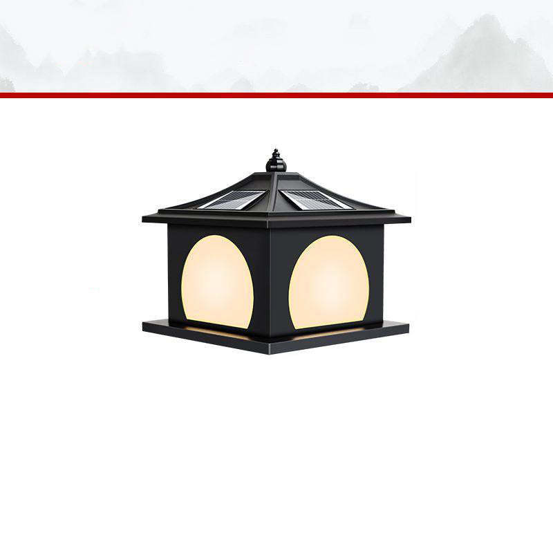 Chinese Solar Iron Pointed Square LED Landscape Light
