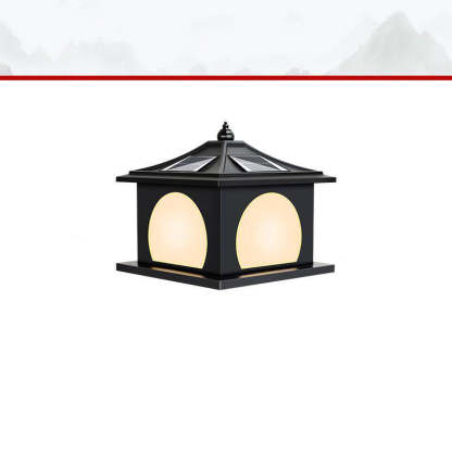 Chinese Solar Iron Pointed Square LED Landscape Light
