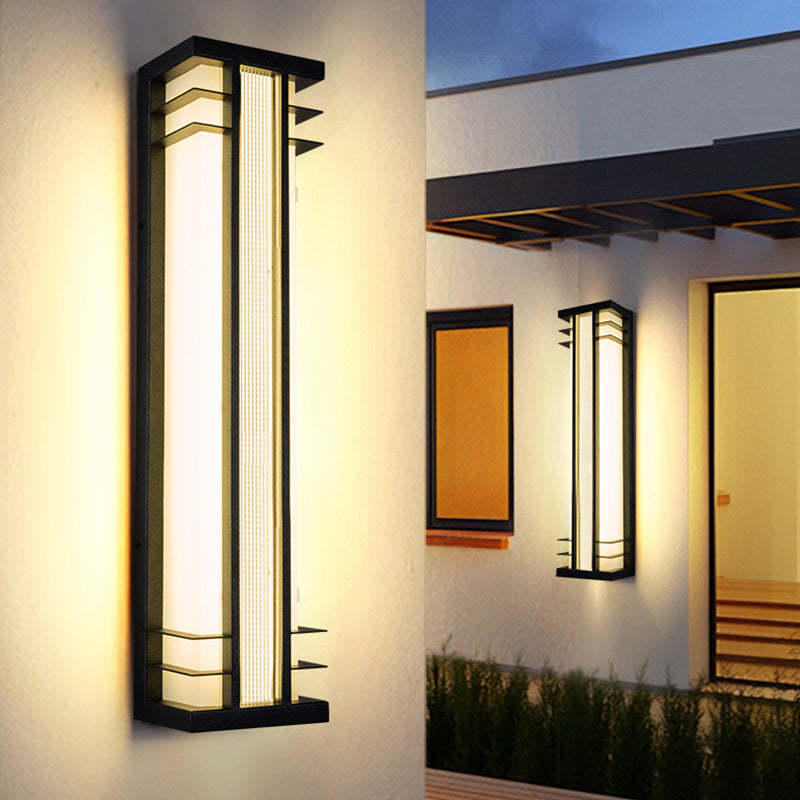 Chinese Solar Motion Sensor Wall Sconce — Tri-Color Dimming With Remote / 12V