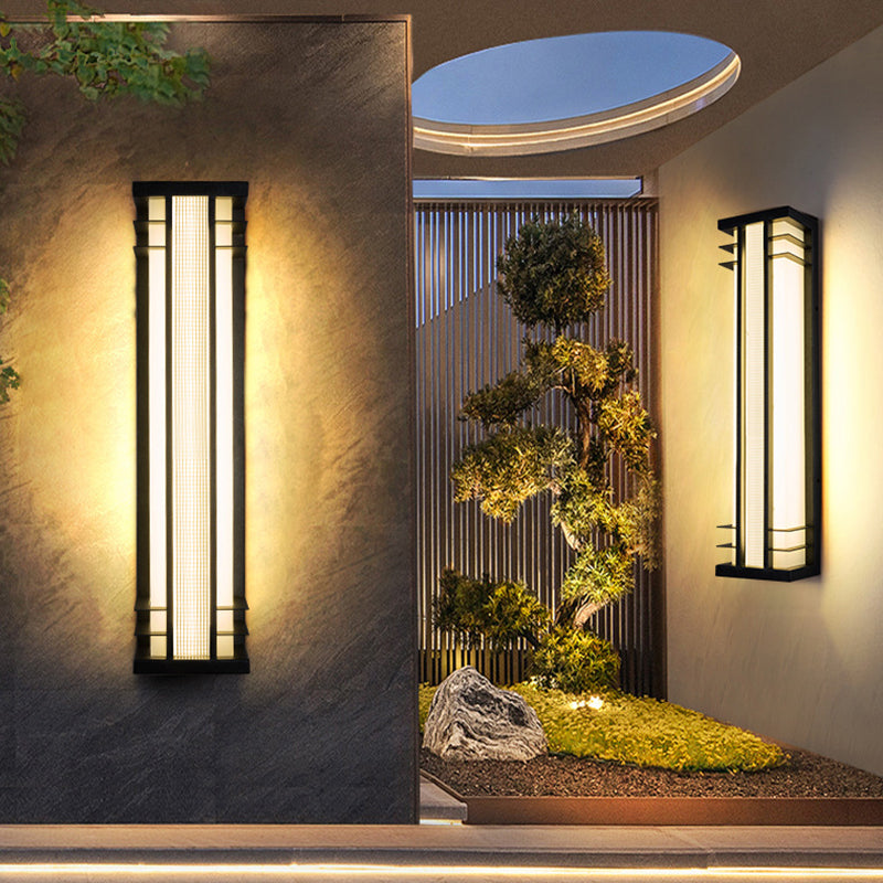 Chinese Solar Motion Sensor Wall Sconce — Tri-Color Dimming With Remote / 12V