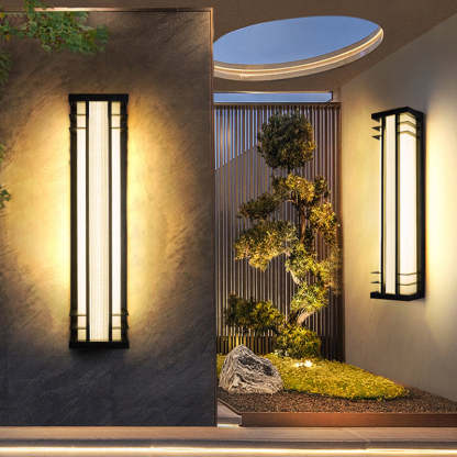 Chinese Solar Motion Sensor Wall Sconce — Tri-Color Dimming With Remote / 12V