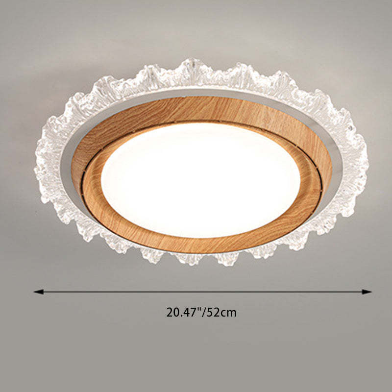 Modern Lace Flush Mount Bladeless Ceiling