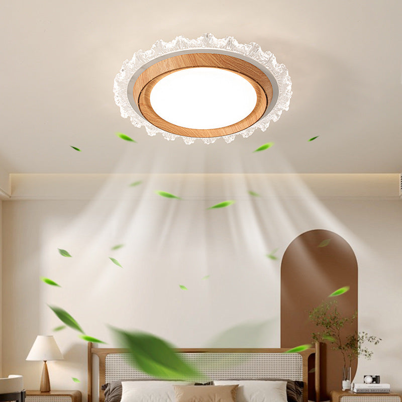 Modern Lace Flush Mount Bladeless Ceiling