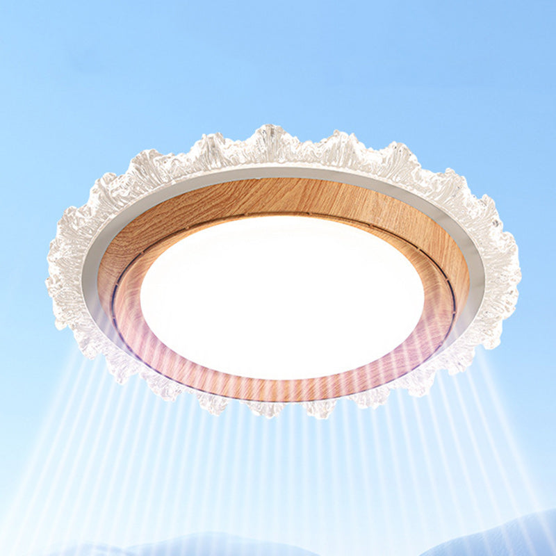 Modern Lace Flush Mount Bladeless Ceiling