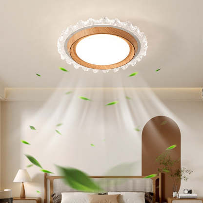 Modern Lace Flush Mount Bladeless Ceiling