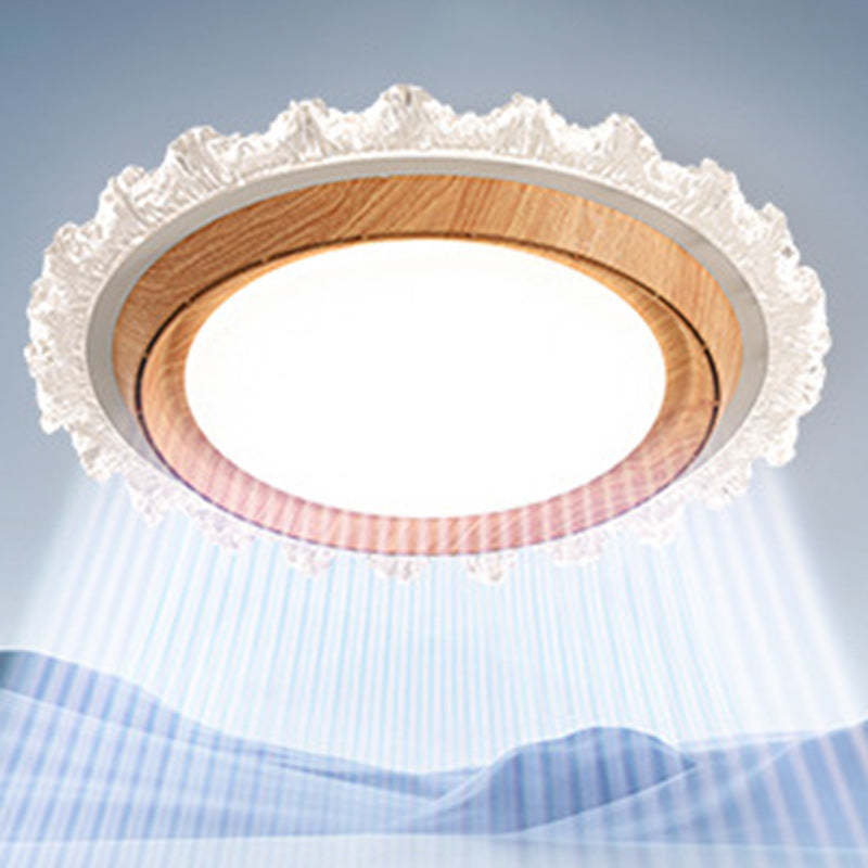 Modern Lace Flush Mount Bladeless Ceiling