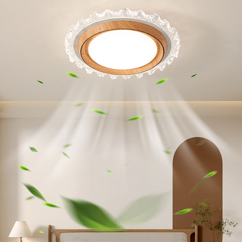Modern Lace Flush Mount Bladeless Ceiling