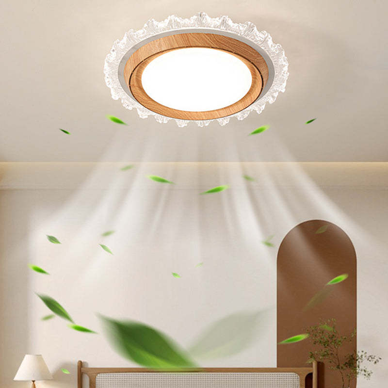 Modern Lace Flush Mount Bladeless Ceiling